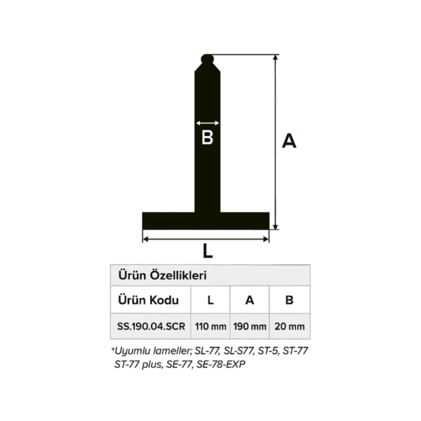 190 mm Kepenk Çelik Askı (1 adet)
