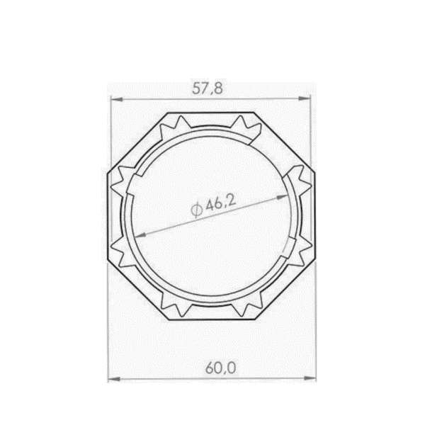 59 mm Tente Motoru Yıldız Switch Bileziği