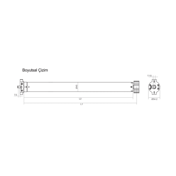 Cuppon CM45S 60 M 15 NM Panjur Motoru