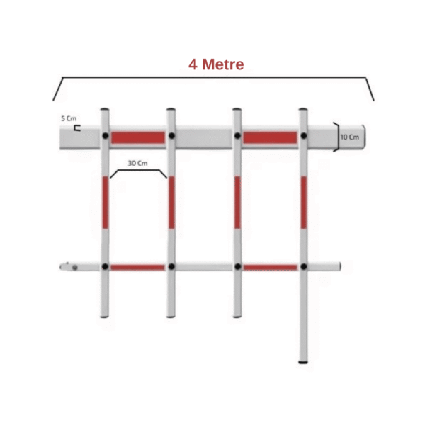 POLE Çitli Kollu Bariyer 4 Metre (Kit Paket)