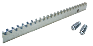 White Rose 30x10 galvanize çelik vidalanabilir kremayer dişli — 1 m