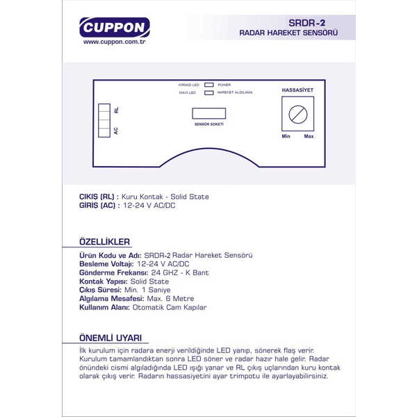 cuppon-srdr-2-fotoselli-kapi-radari-kullanim-kilavuzu-1.png Cuppon SRDR 1 Fotoselli Kapı Hareket Sensörü (Yarasa Radar)