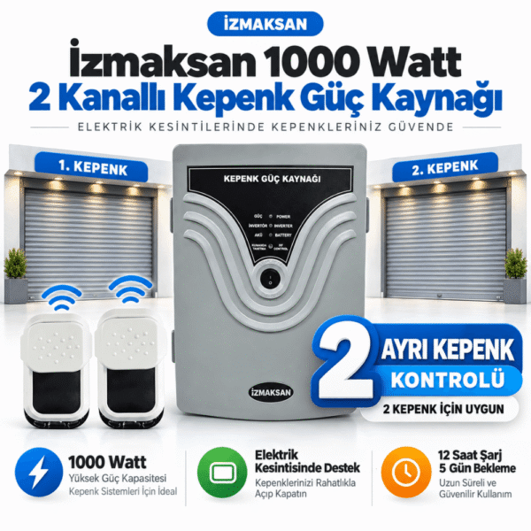 İzmaksan 1000 Watt Kepenk Güç Kaynağı (2 Kanallı)