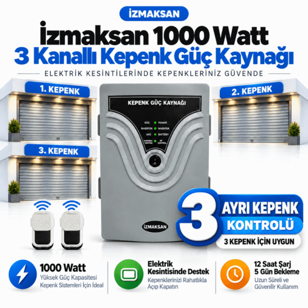 İzmaksan 1000 Watt Kepenk Güç Kaynağı (3 Kanallı)