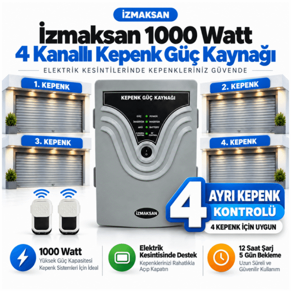 İzmaksan 1000 Watt Kepenk Güç Kaynağı (4 Kanallı)