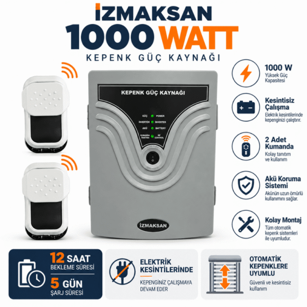 İzmaksan 1000 Watt Kepenk Güç Kaynağı (1 Kanallı)