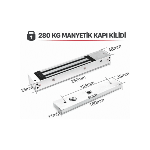 K 280 M Manyetik Kapı Kilidi – Geçiş Sistemleri Uyumlu