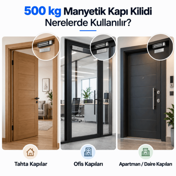 K 500 M Manyetik Kapı Kilidi – Geçiş Sistemleri Uyumlu