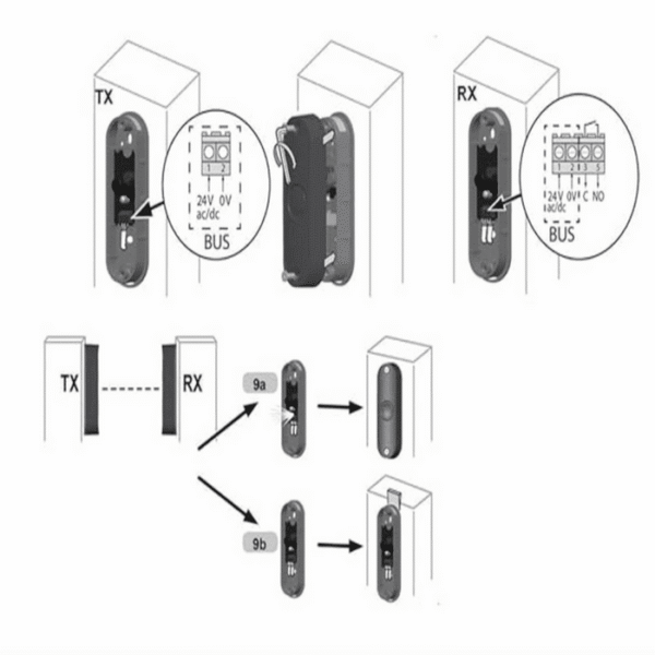 master-pro-bitech-baglanti-semasi.png SOMFY Master Pro Bitech Emniyet Fotoseli (Kablolu Universal)