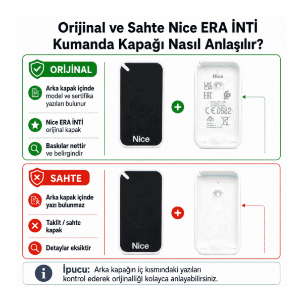 Nice Era İnti Kumanda (Siyah)