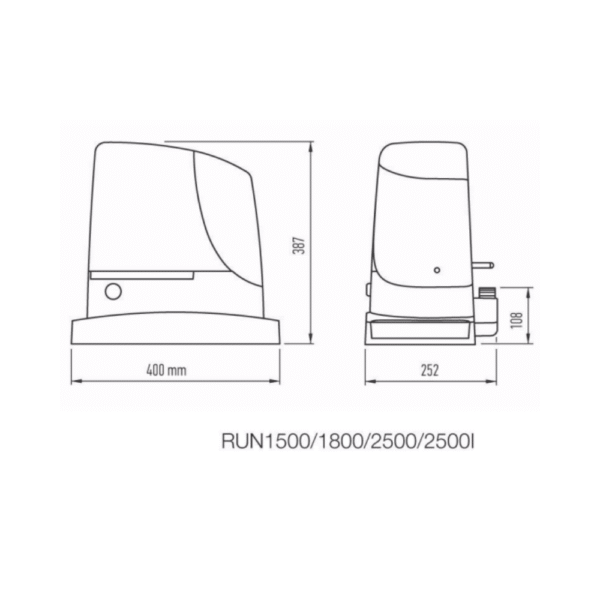 nice-run-2500-teknik-olcu-cizim.png Nice Run 2500 Kapı Motoru (Kit Paket)