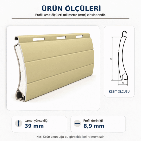 sl-39-krem-aluminyum-poliuretan-panjur-lameli-2.png SL-39 Krem Alüminyum Poliüretan Panjur Lameli (1 Metre)