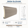 SL-77 Vizon Alüminyum Poliüretan Kepenk Lameli (1 Metre)