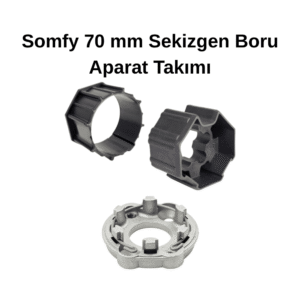 Somfy 70 mm Sekizgen Boru Aparat Takımı